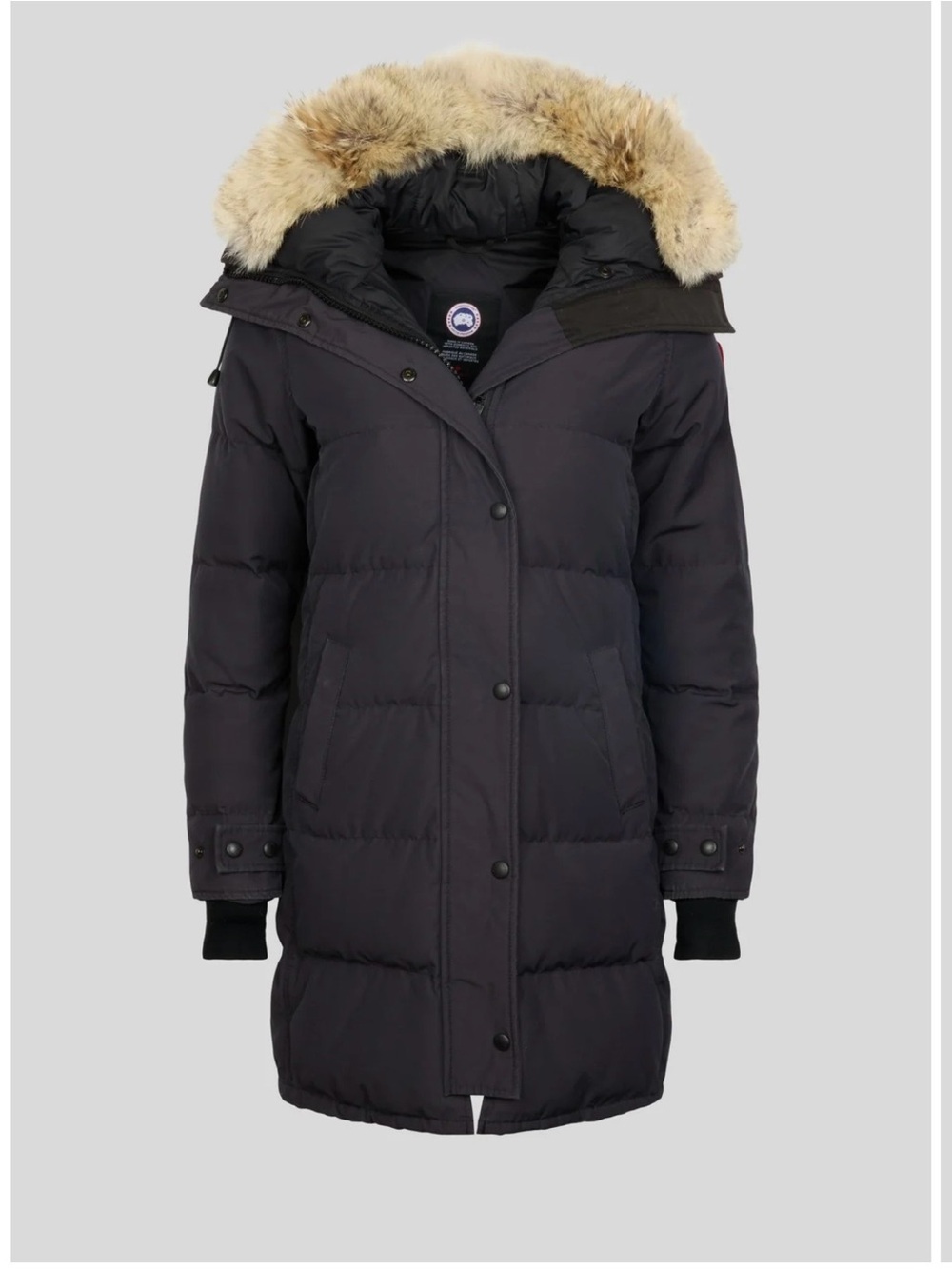 CANADA GOOSE 'Shelburne' Black Label Heritage Coyote Fur Trim Parka size XL
